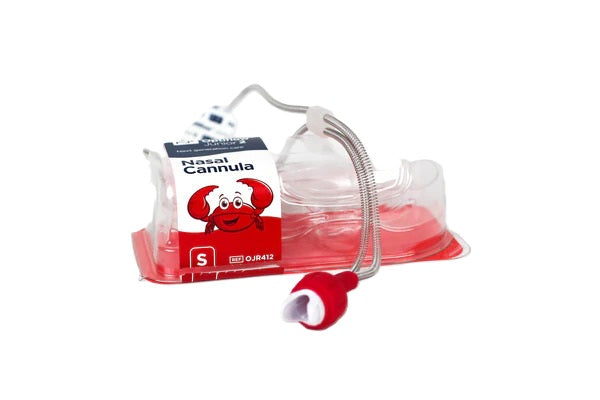 Kit de transición Blender Optiflow Junior 2 con cánula nasal pequeña de Beracah Médica, para cuidado respiratorio infantil.