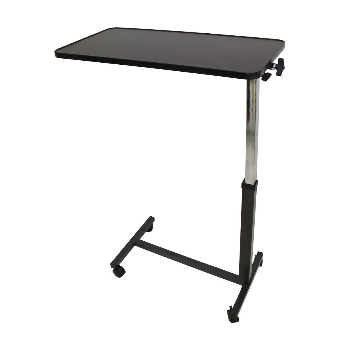 Mesa puente hospitalaria Beracah Medica para cama, diseñada para servir alimentos en entornos médicos, con superficie amplia y resistente.