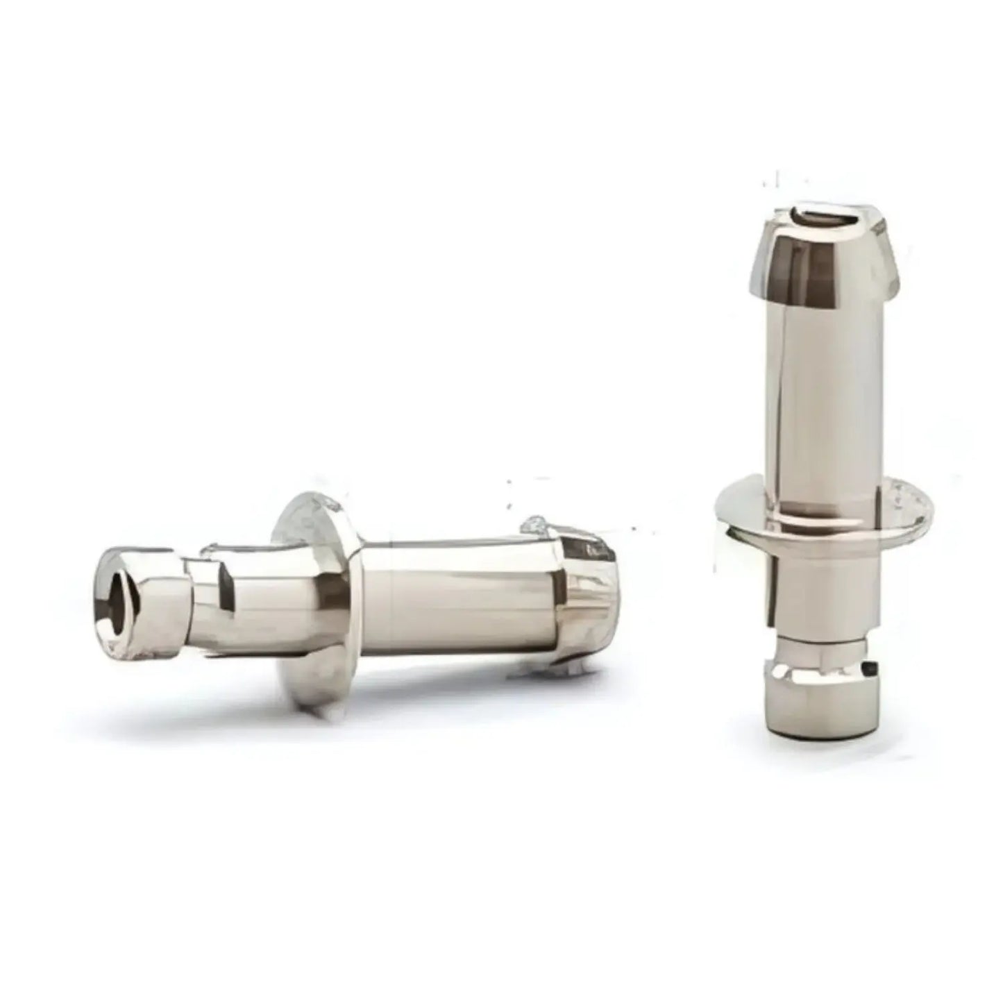 Conector metalico tipo bayoneta macho 4mm p/10