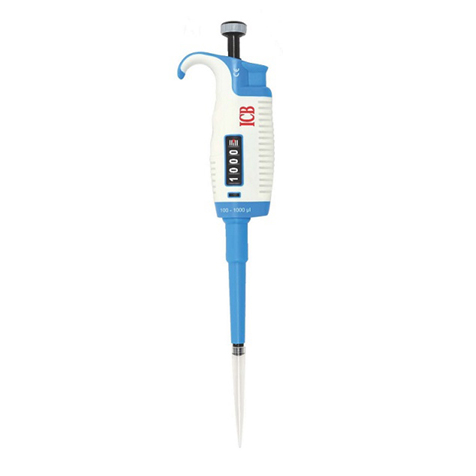 Micropipeta de volumen variable Beracah Medica, 20-200ul, con pantalla digital y agarre ergonómico, para laboratorio.