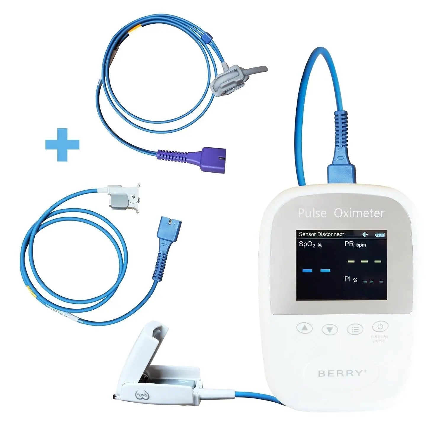 Oximetro LED con sensor para neonatal, pediatrico y adulto
