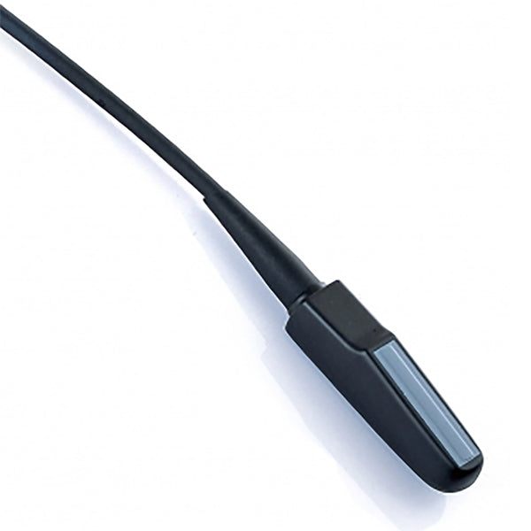 Transductor lineal endorectal veterinario para ultrasonido Beracah Medica, modelo DP10V, con cables y conectores visibles.