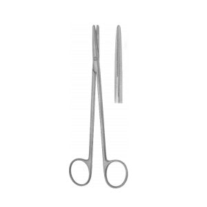Tijeras Metzenbaum estándar de 18 cm de Beracah Medica, con hoja recta y mango ergonómico para uso médico y profesional.