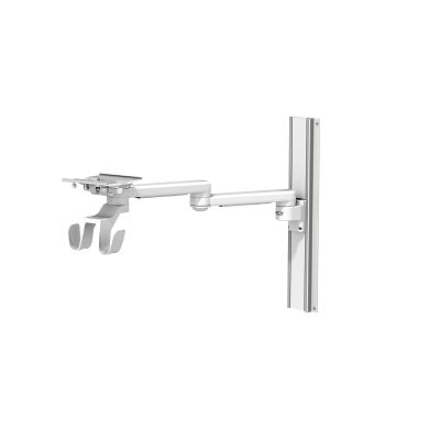 Soporte de montaje para monitores de paciente de Efficia, Goldway y Philips, marca Beracah Medica, en color gris.