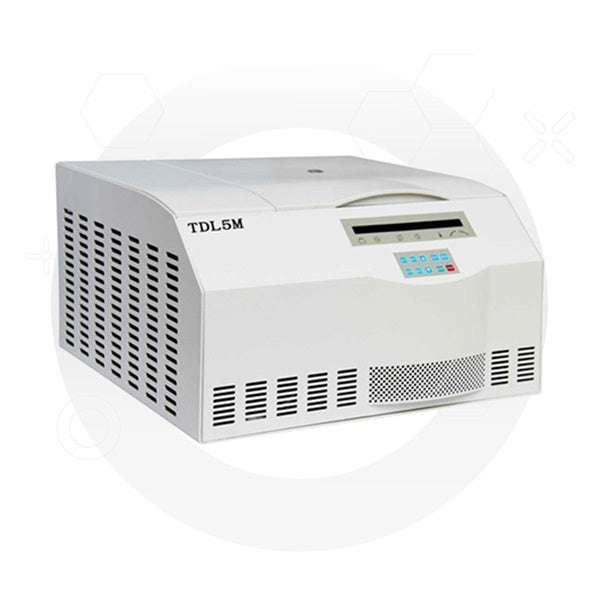 Centrífuga para banco de sangre Beracah Medica, capacidad 4x800 ml, 4000 RPM, con bandeja y pantalla digital.