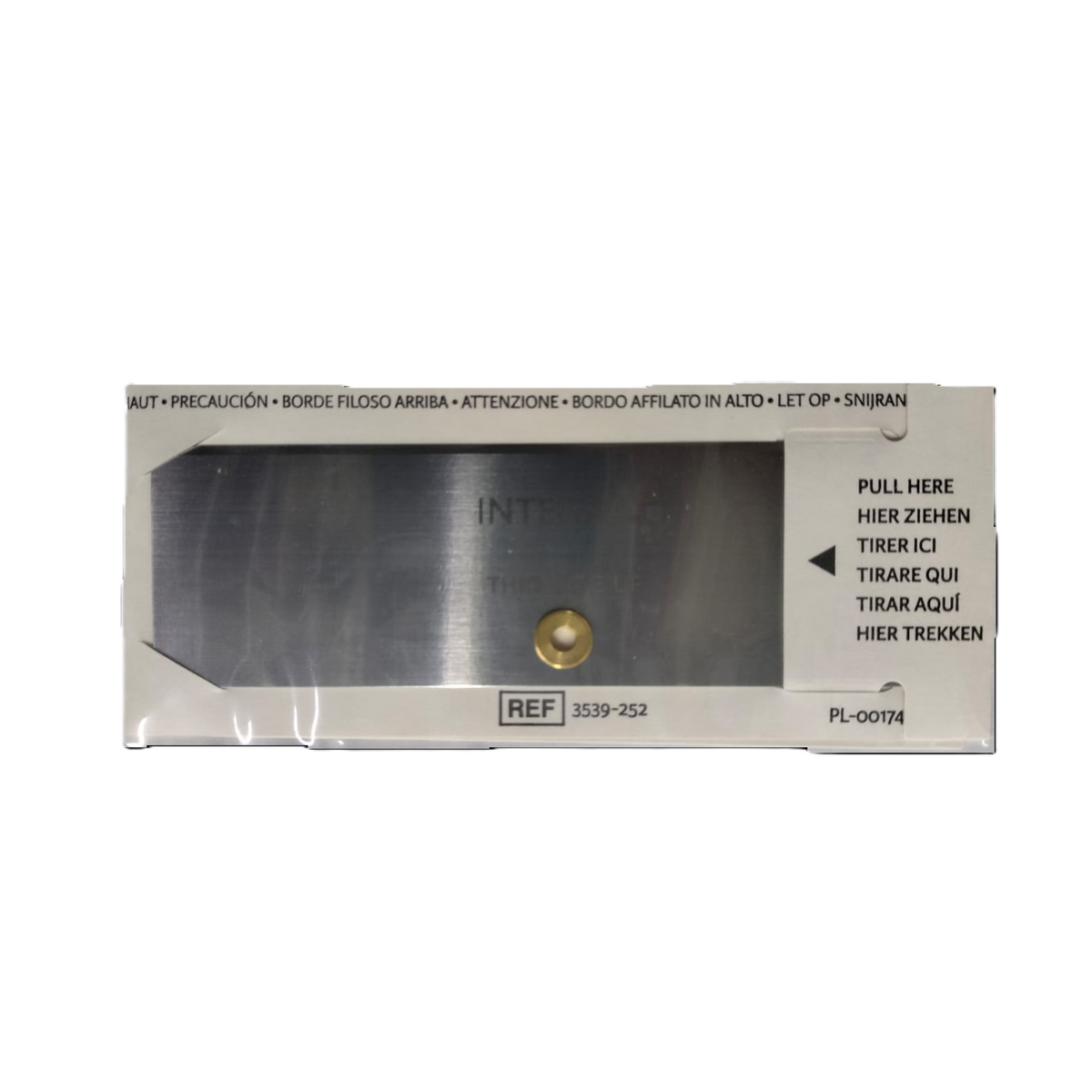 Hoja para dermatomo PADGETT modelo B y C de Beracah Medica, caja con 10 piezas para cirugía general.