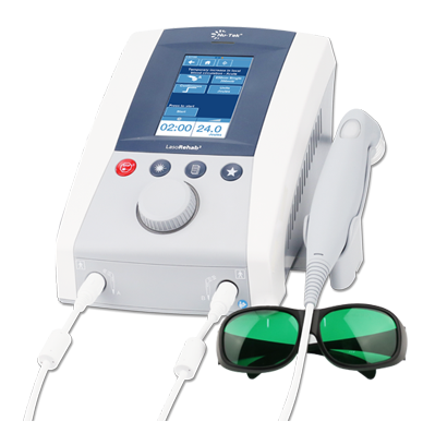 Unidad de terapia láser de baja densidad Beracah Medica con sonda de 850 NM para terapia fría, modelo LS2100.