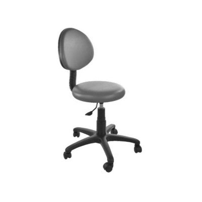 Banco acojinado con respaldo Plus de Beracah Medica, banco giratorio con cojín cómodo y respaldo ergonómico.