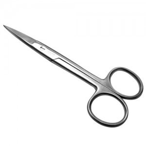 Tijeras quirúrgicas rectas de 14 cm en acero alemán premium, herramienta médica de precisión para cirugías.