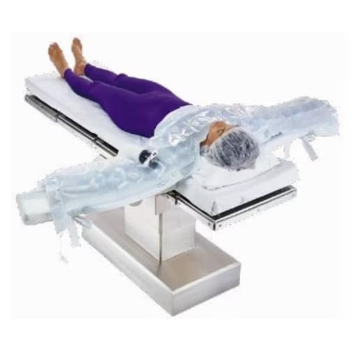 Calentador para pacientes en quirófano de la marca Beracah Médica, manta corporal multiposición de 198x61 cm, caja con 10 piezas
