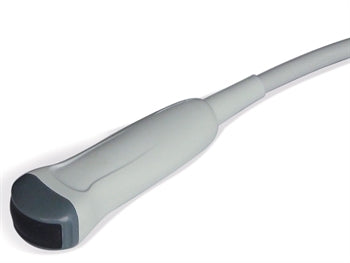 Transductor microconvexo Beracah Medica para serie Eco, muestra la cabeza del transductor con detalles compactos y diseño ergonómico.
