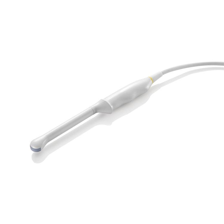 Transductor endocavitario para ultrasonido Beracah Medica modelo DC70, con cables y conectores visibles.