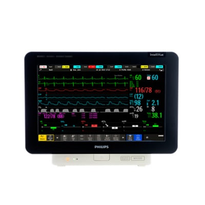 Monitor para paciente de 15" IntelliVue MX550 de signos vitales con módulo multiparamétrico, marca Beracah Medica.