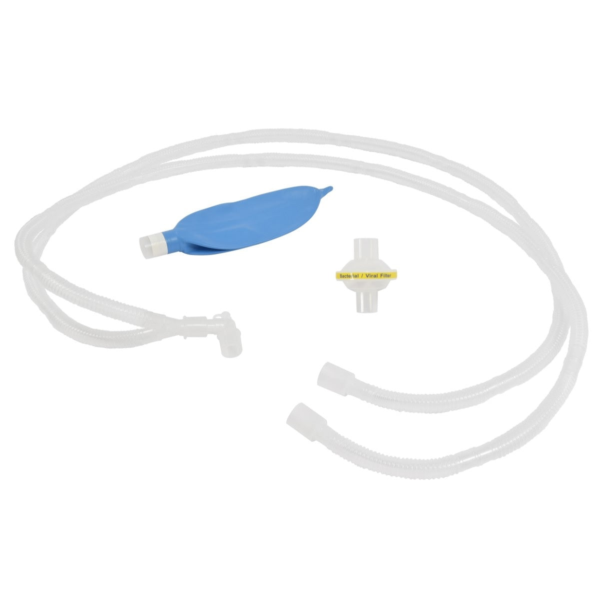 Circuito para anestesia pediátrico con filtro y bolsa 1lt Paq. con 10