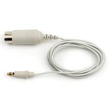 Cable portagujas para electrodos de aguja concéntrica DCN Dantec, accesorio para electromiógrafos, marca Beracah Medica.