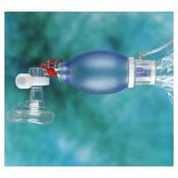 Resucitador neonatal desechable Beracah Médica con mascarilla, bolsa reservorio y válvula PEEP, caja con 6 unidades