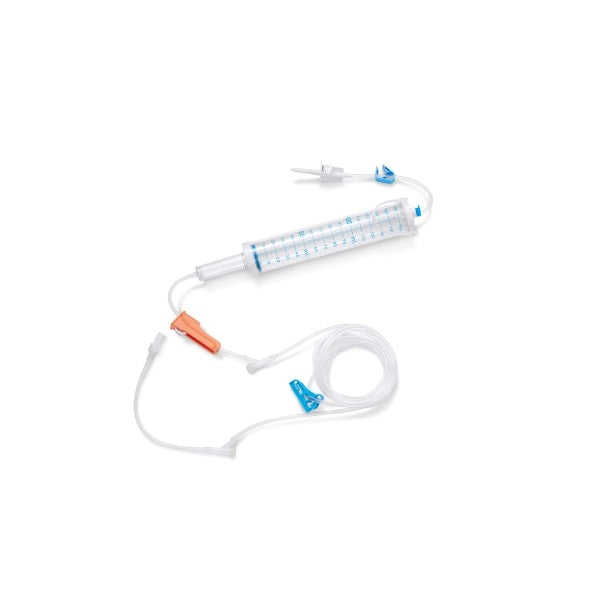 Equipo para administración de soluciones bureta Beracah Medica X-BS-003D, 15μm, 250cm, 23ml, 2 puertos, caja con 90 piezas