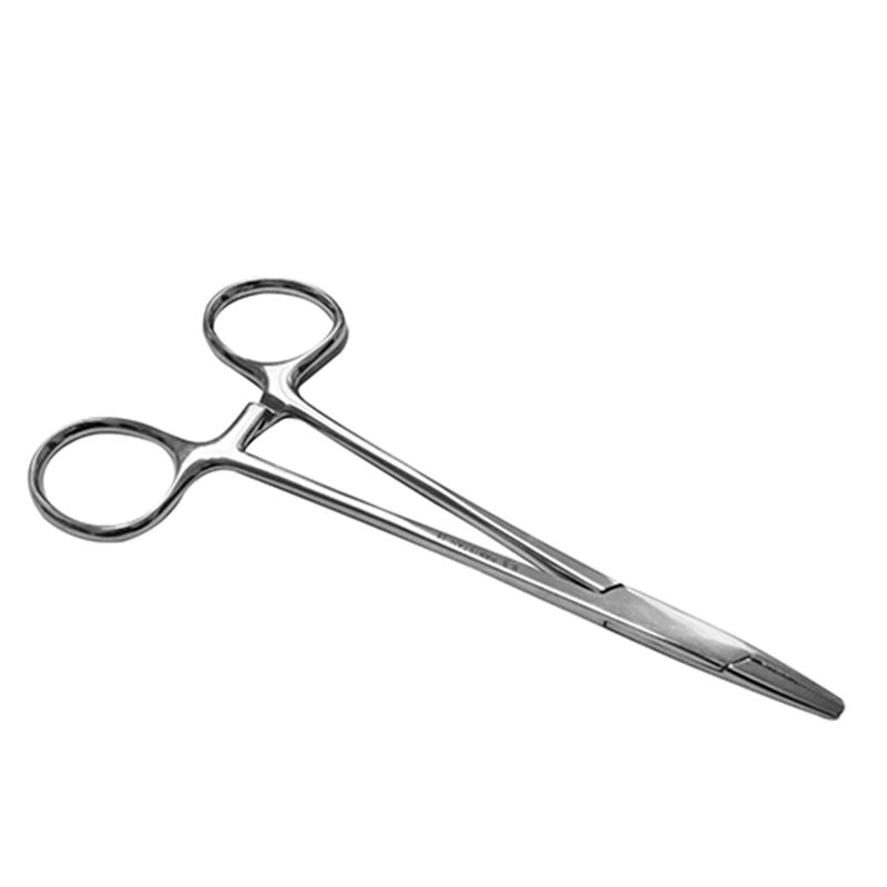 Porta agujas Mayo Hegar de 15 cm de acero alemán premium, herramienta quirúrgica de alta calidad para procedimientos médicos.