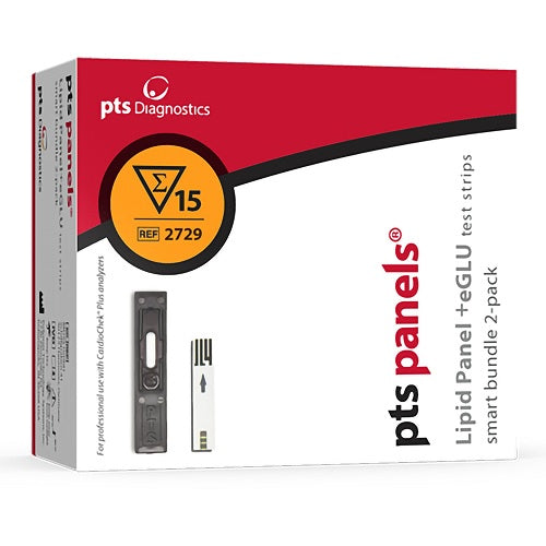 Tiras reactivas Beracah Medica para prueba de lípidos y glucosa, 15 tiras en cada frasco del kit de prueba Smart Bundle.