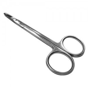 Tijeras Littauer Beracah Médica de 11 cm para puntos, modelo HER-7-54, con filo económico y diseño compacto.