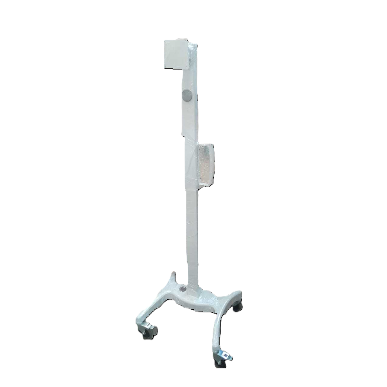 Carro porta equipos Beracah Medica con trípode para monitores de 27 a 42 pulgadas, soporte estable y ajustable para oficina.
