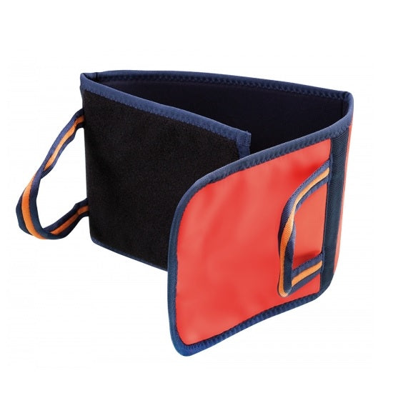 Banda de sujeción para piernas de 110x24 cm de Beracah Médica, ideal para transferencia y movilización en cuidados.