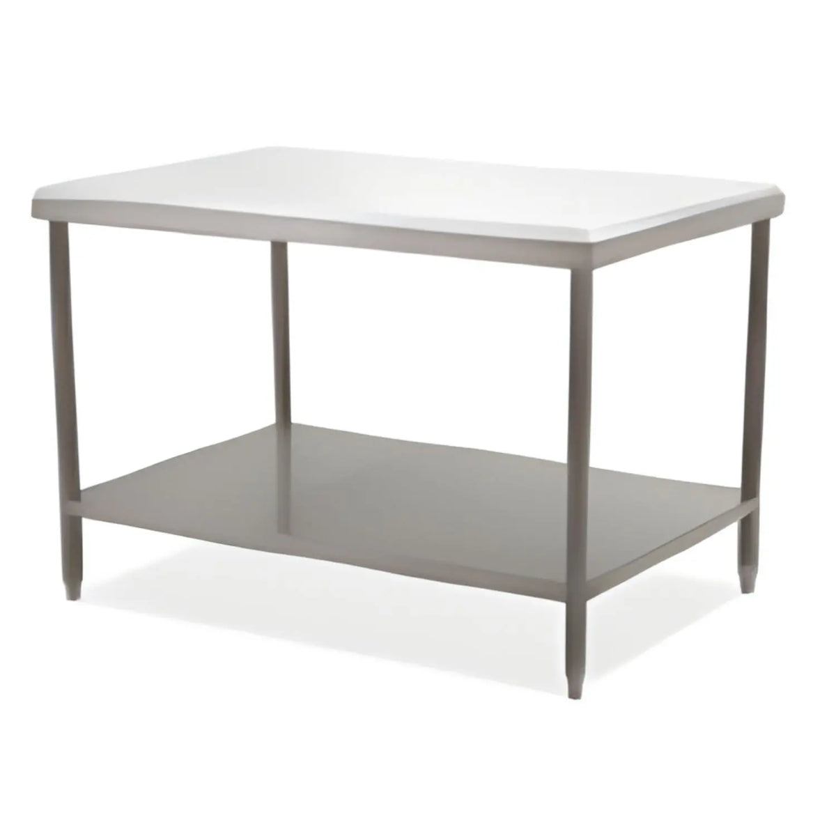 Mesa para tajo MSI de 120cm con cubierta de polietileno, marca Beracah Médica, superficie resistente y fácil de limpiar.