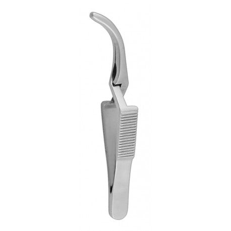 Pinza tipo Bulldog de la marca Beracah Médica, con mango ergonómico y acero resistente, diseñada para agarre firme y precisión.