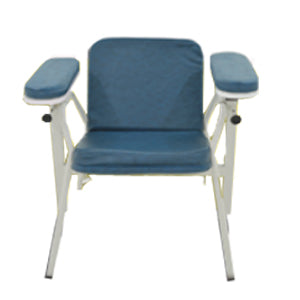 Silla para toma de muestra MSI de Beracah Medica, sin cajón, con asiento y respaldo ergonómicos, ideal para procedimientos médicos.