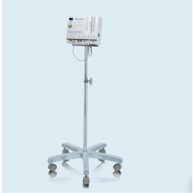 Base de pedestal móvil telescópico para Hyfrecator 2000 de Beracah Médica en equipo y mobiliario médico.