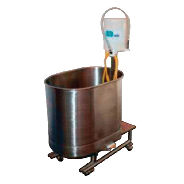 Tina de hidroterapia Beracah Medica para miembros superiores e inferiores, con capacidad de 132.5 litros, tamaño 66x55x42 cm