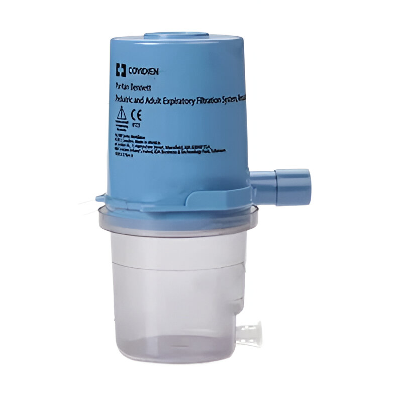 Filtro espiratorio desechable para espirómetro adulto y pediátrico de la marca Beracah Medica, para ventilador.