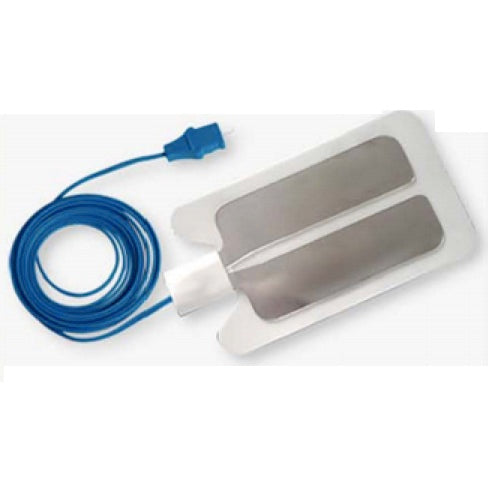 Placa de retorno electrodo neutro desechable para adultos con cable, paquete de 10 unidades, marca Beracah Medica