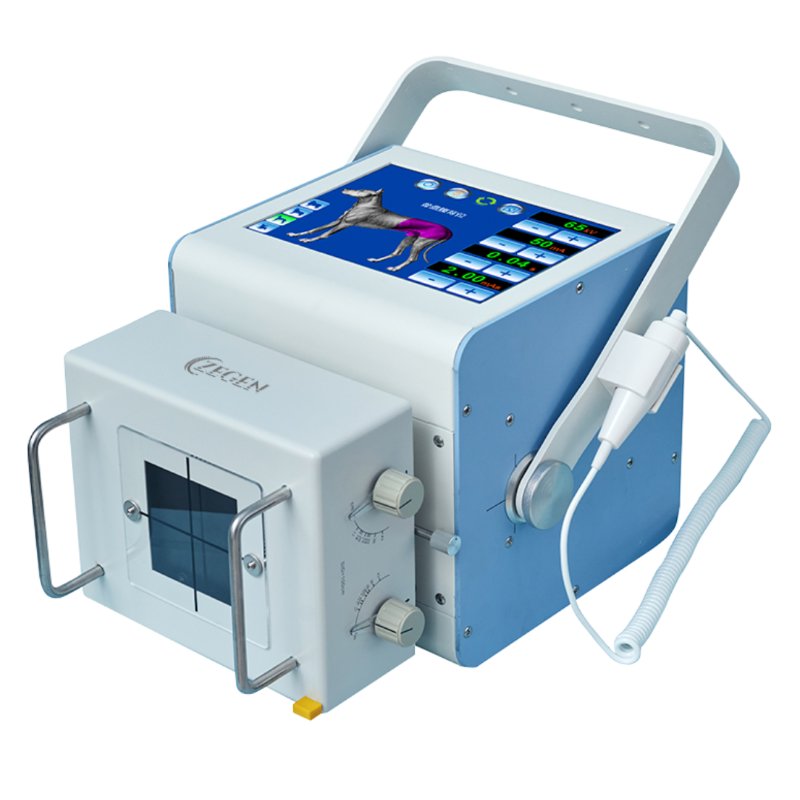 Equipo de Rayos X portátil Beracah Medica ZGN-80RP para veterinarios, con batería de 8.0kW y alta frecuencia.
