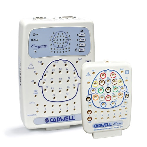 Equipo completo de polisomnografía con video digital Easy III PSG de Beracah Medica para terapia del sueño, con sensores y monitor.