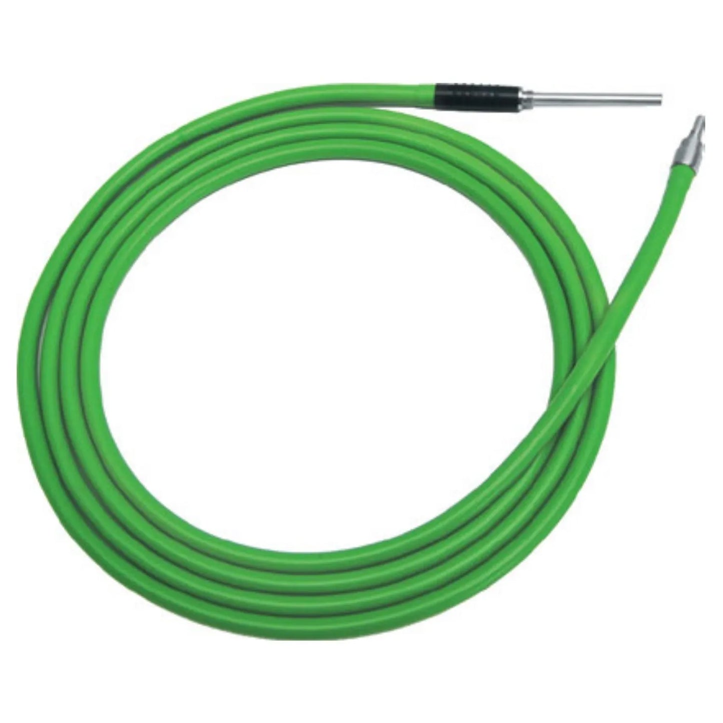 Cable estándar de fibra óptica para fuente de luz, con adaptadores para conexión a fuente y lente, diámetro Ø 4.8 mm y longitud 3 m.