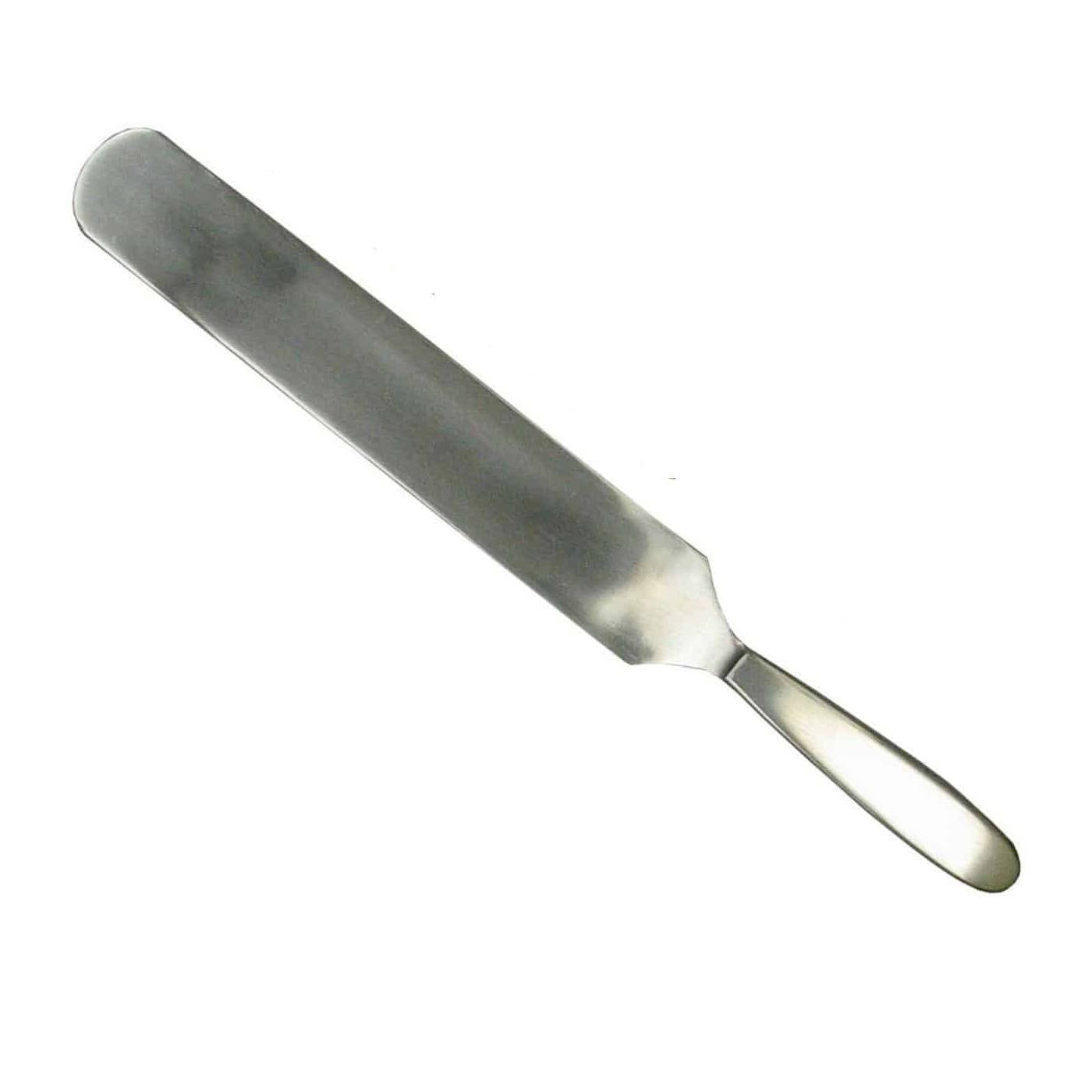 Cuchillo forense de doble filo Beracah Medica, tamaño 250x40mm, con hoja afilada para uso en investigaciones post mortem.