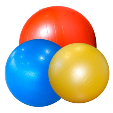 Set de 3 pelotas para fisioterapia Beracah Medica con bomba de inflado, pelotas para ejercicios de rehabilitación y terapia.