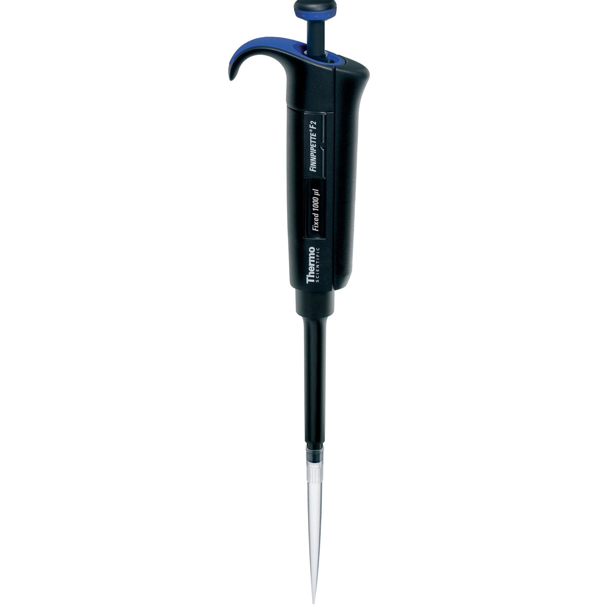 Micropipeta Finnpipette F2 de 1000 µl de la marca Beracah Medica, con pantalla digital y agarre ergonómico.