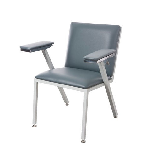 Silla para toma de muestra estándar Plus de la marca MSI, ergonómica y cómoda para procedimientos médicos.