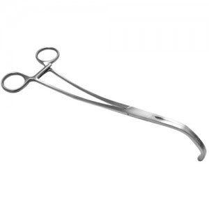 Pinza vascular Satinsky DeBakey de 24 cm, herramienta quirúrgica de alta calidad para cirugías vasculares.