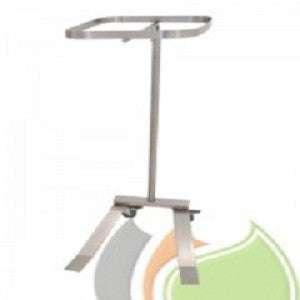 Mesa de mayo de acero inoxidable Beracah Medica sin charola, con superficie lisa y estructura robusta para uso hospitalario.