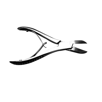 Cizalla LISTON para corte de hueso de 22 cm de acero alemán, angulada, marca Beracah Medica, herramienta quirúrgica de alta precisión