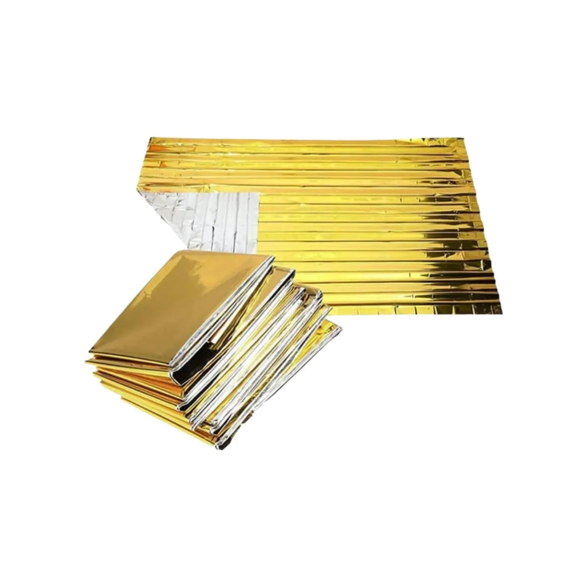 Sábana térmica aluminizada económica Mod. EFA-490 de Beracah Medica, material reflectante y resistente para uso médico.