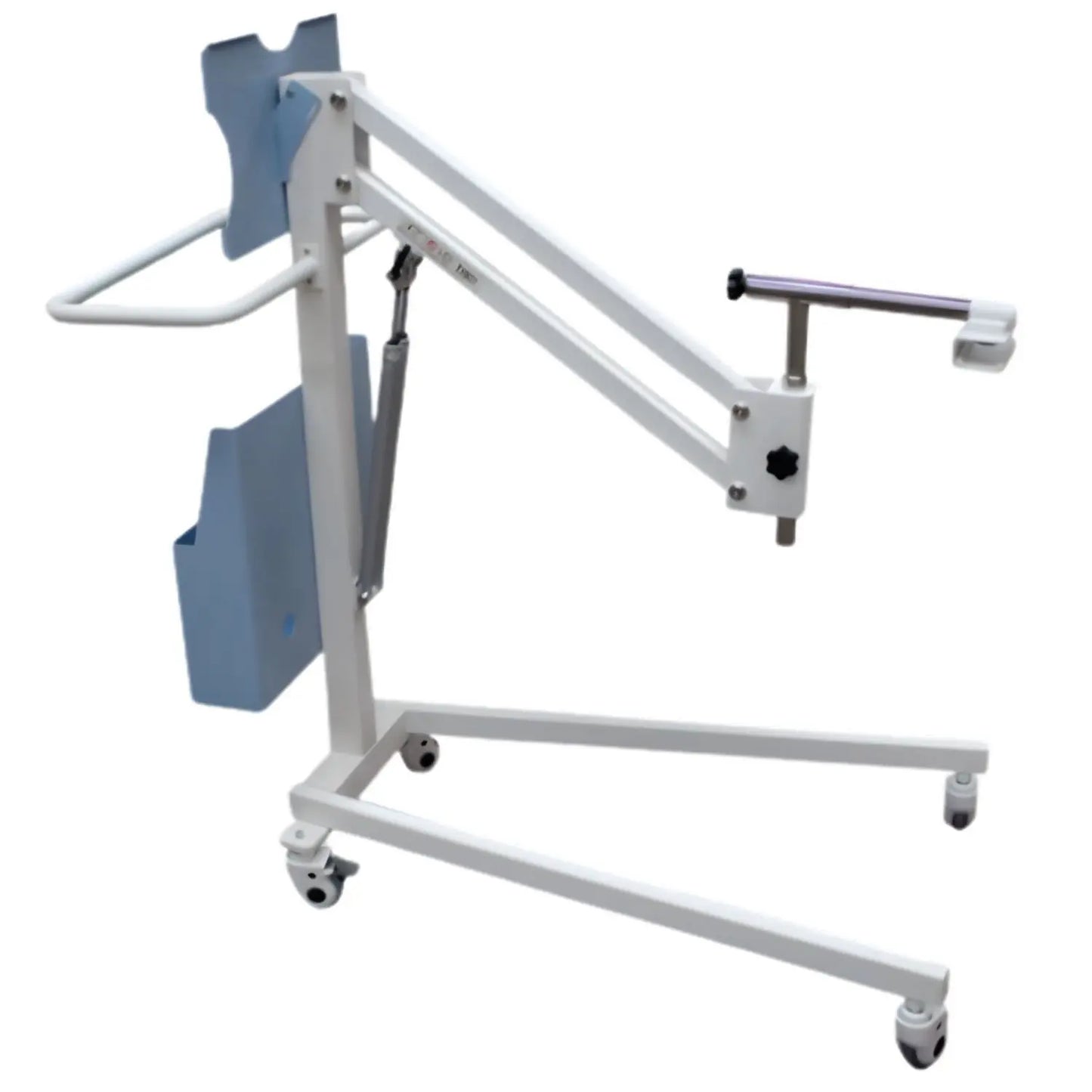 Carro trolley portátil para rayos X de la marca Beracah Médica, con ruedas y compartimentos para equipo de rayos X.