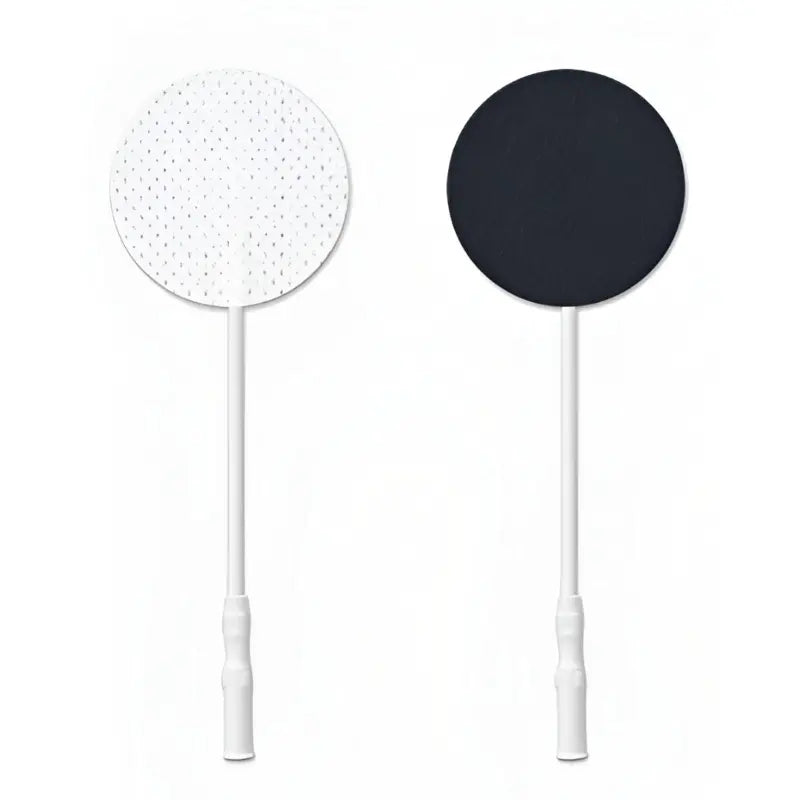 Electrodo redondo ValuTrode® de 3.2 cm de Beracah Medica, sobre con 4 piezas, cables para electroestimuladores.