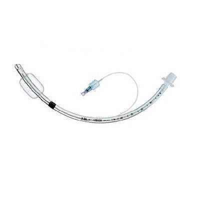 Tubo endotraqueal con globo de 3.0mm y 12 Fr. marca Beracah Medica, muestra el lumen y el globo inflado.