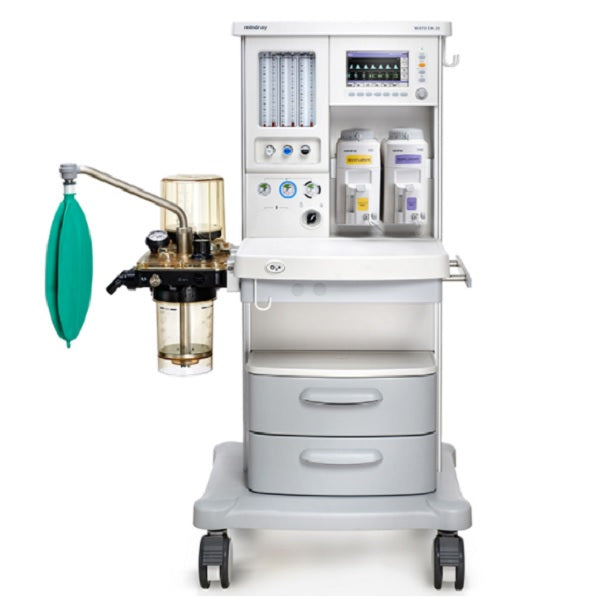 Máquina de anestesia Wato EX20 de Beracah Medica con vaporizador de sevoflorane en un quirófano.