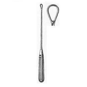 Cureta uterina Thomas 11" (27.9 cm) tamaño 6 maleable hoja sin filo