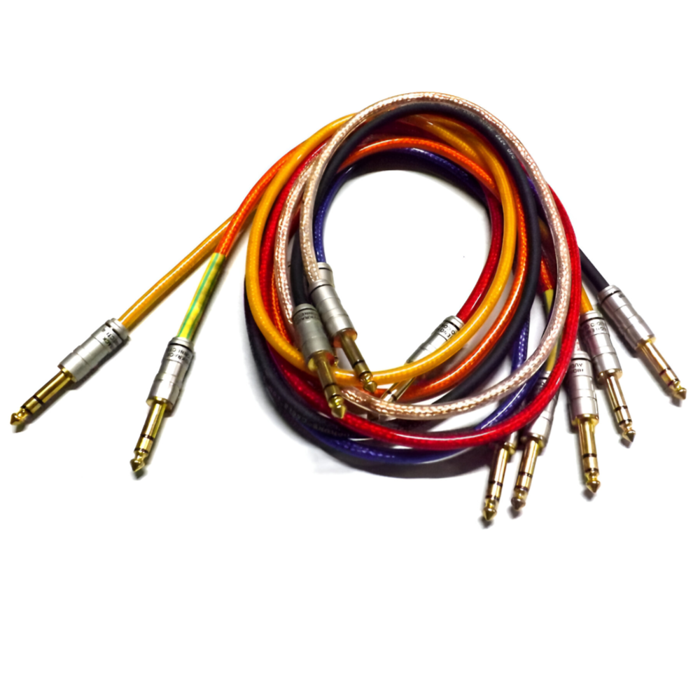 Cables Blindados para Conexion de Cabina a Audiometro, Juego de 6 Piezas